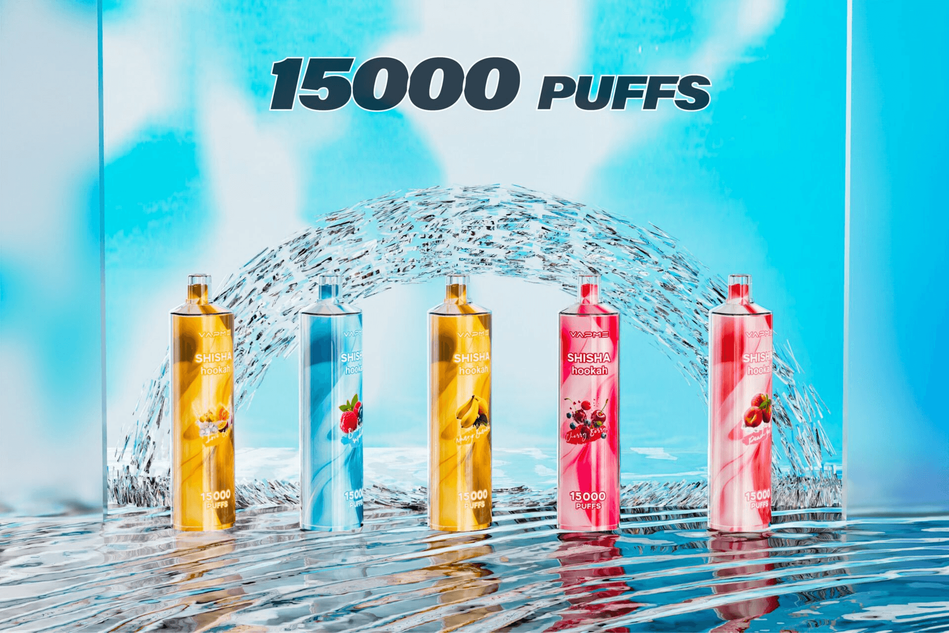 VAPME Shisha Hookah 15000 Puffs Disposable Vape Rechargeable Bulk Orders Wholesale 20 VAPME Shisha Hookah 15000 Puffs Disposable Vape – 0%/2% Nicotine, Rechargeable, Bulk Wholesale