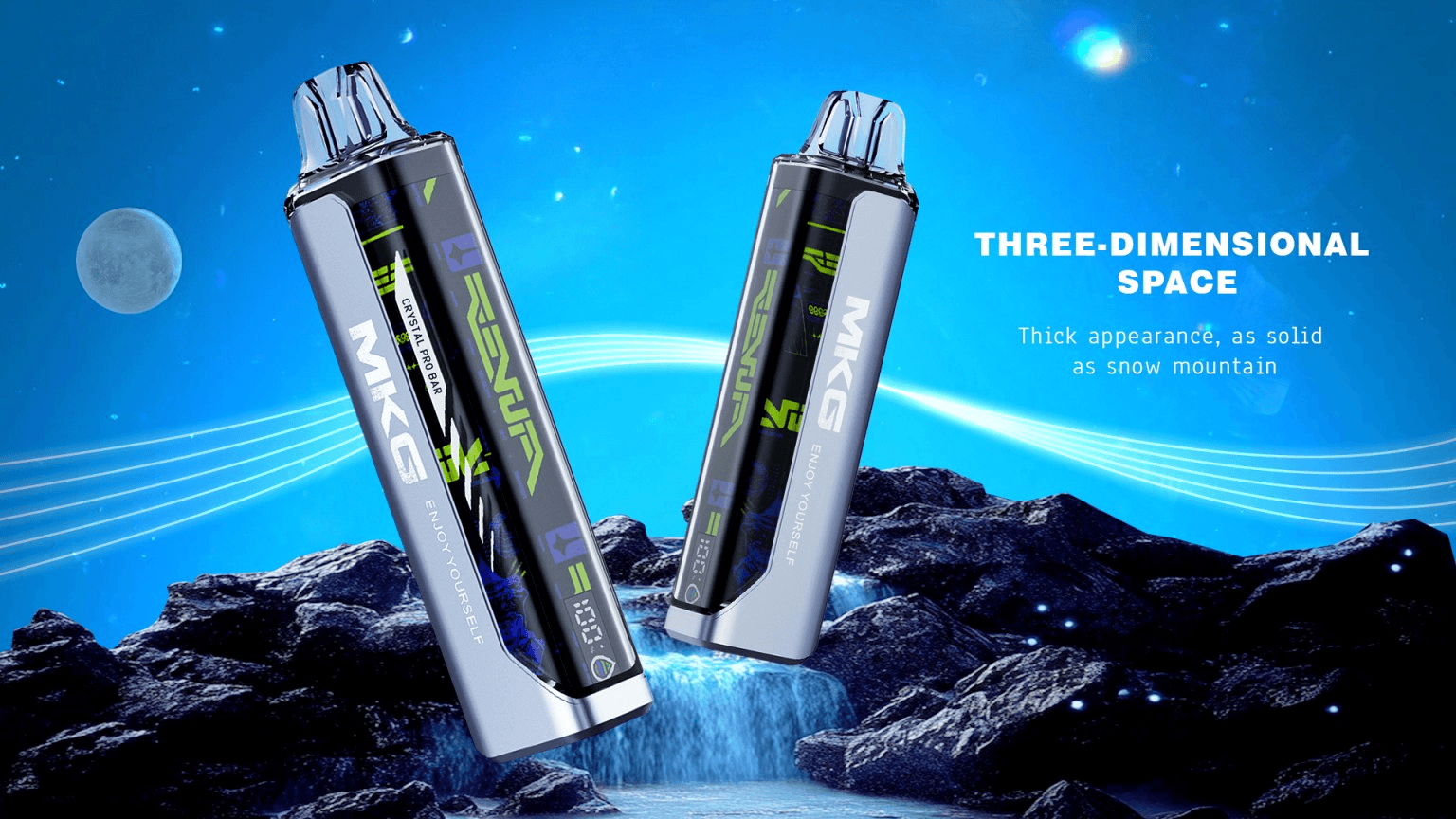 MKG Crystal Pro Bar 14ml 8000 Puffs Disposable Vape Pen Digital Display Wholesale