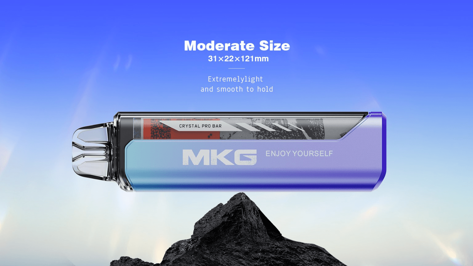 MKG Crystal Pro Bar 14ml 8000 Puffs Disposable Vape Pen Digital Display Wholesale